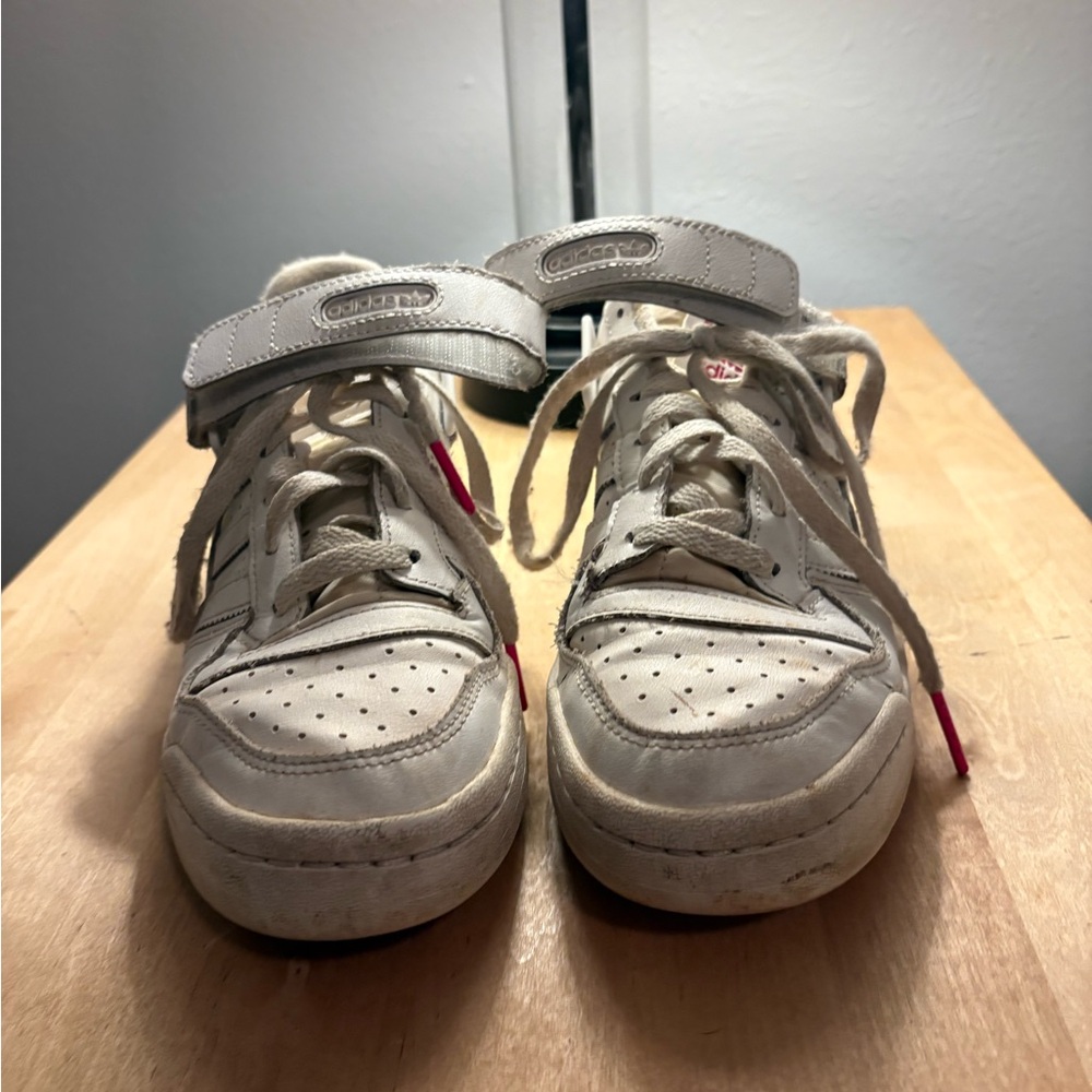 adidas women's white Sneakers with Velcro Straps